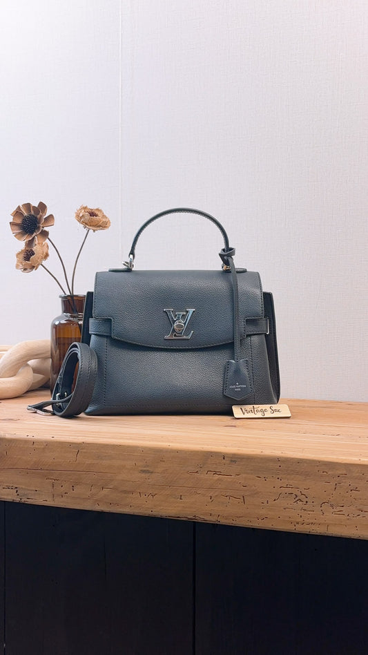 LV Black Calfskin Lockme Ever BB (SHW)
