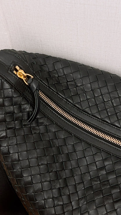 BV Black Intrecciato Hobo