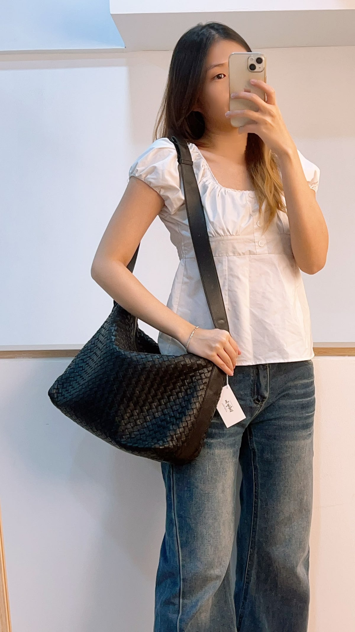 BV Black Intrecciato Hobo