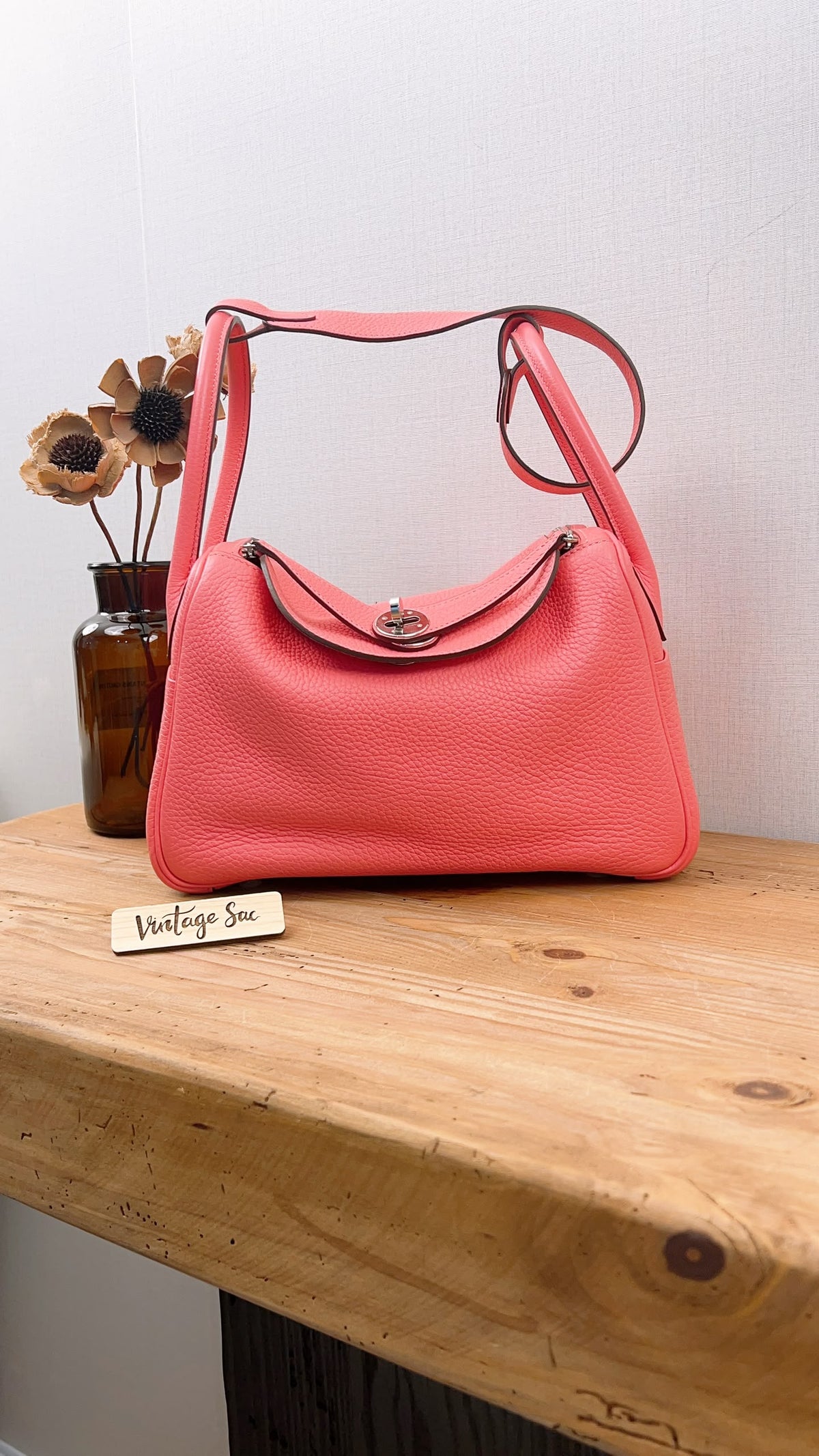 Hermes Rose Dete Lindy 26 (PHW)
