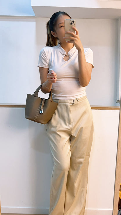 Hermes Etoupe Picotin 18 (PHW)