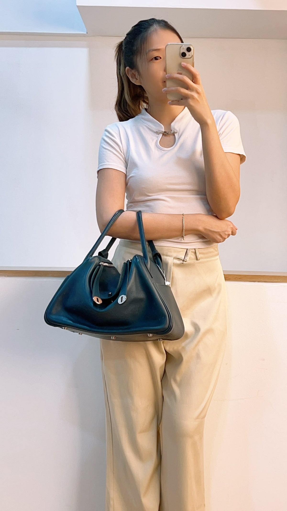Hermes Blue Swift Lindy 34 (PHW)