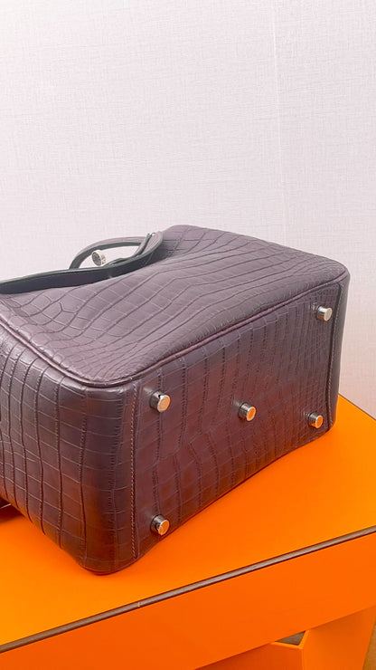 Hermes Violet Matte Niloticus Crocodile Lindy 26