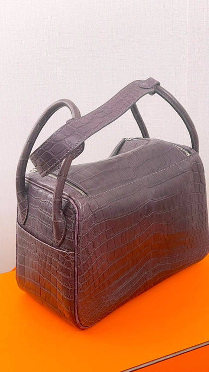 Hermes Violet Matte Niloticus Crocodile Lindy 26