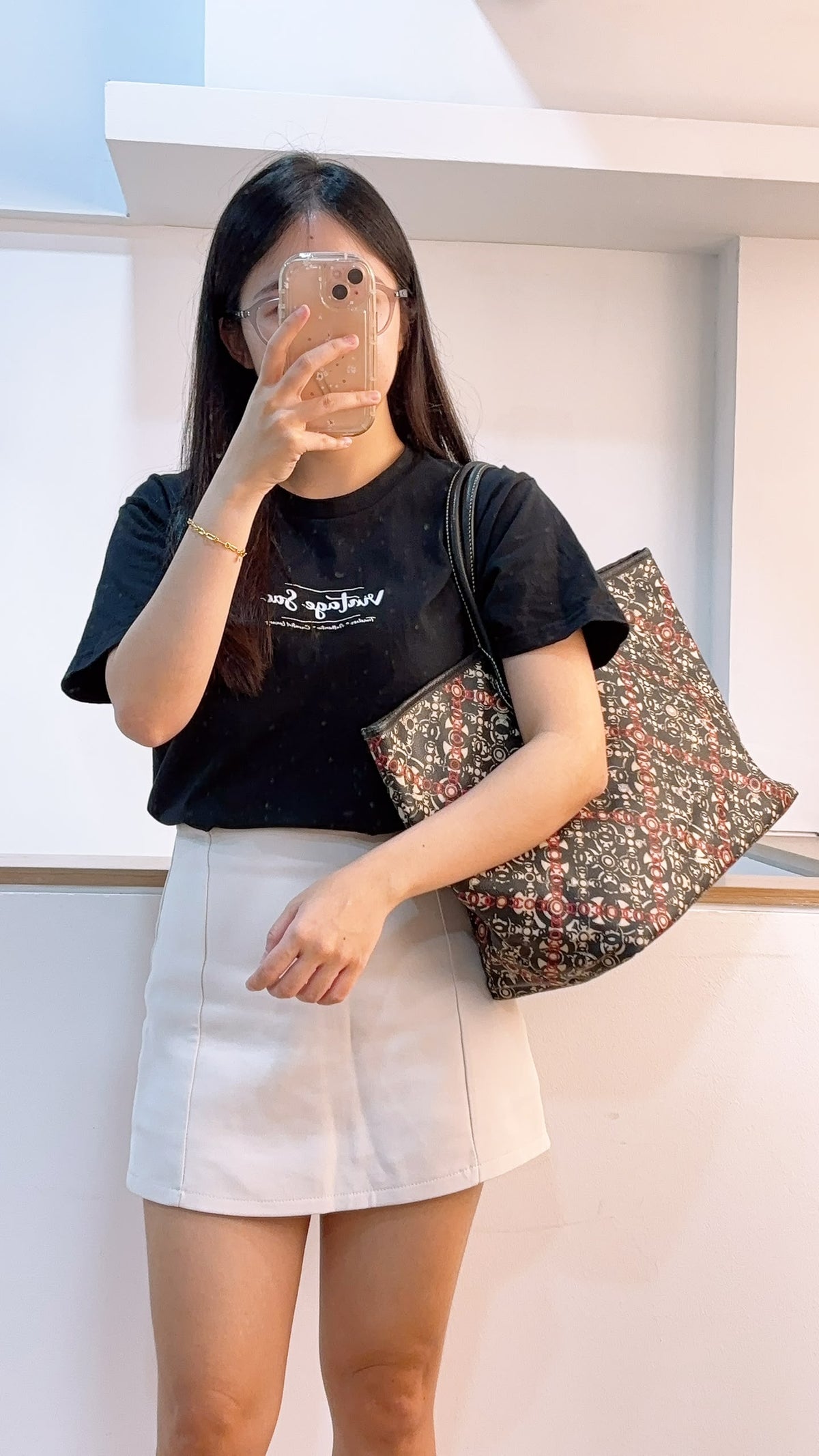 Chanel Black Coated Canvas Optic Coco Travel Tote (SHW)