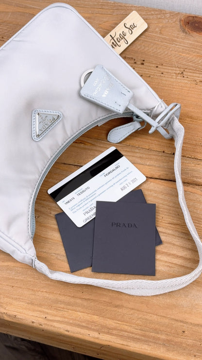 Prada Blue Nylon Re-edition 2000 Hobo