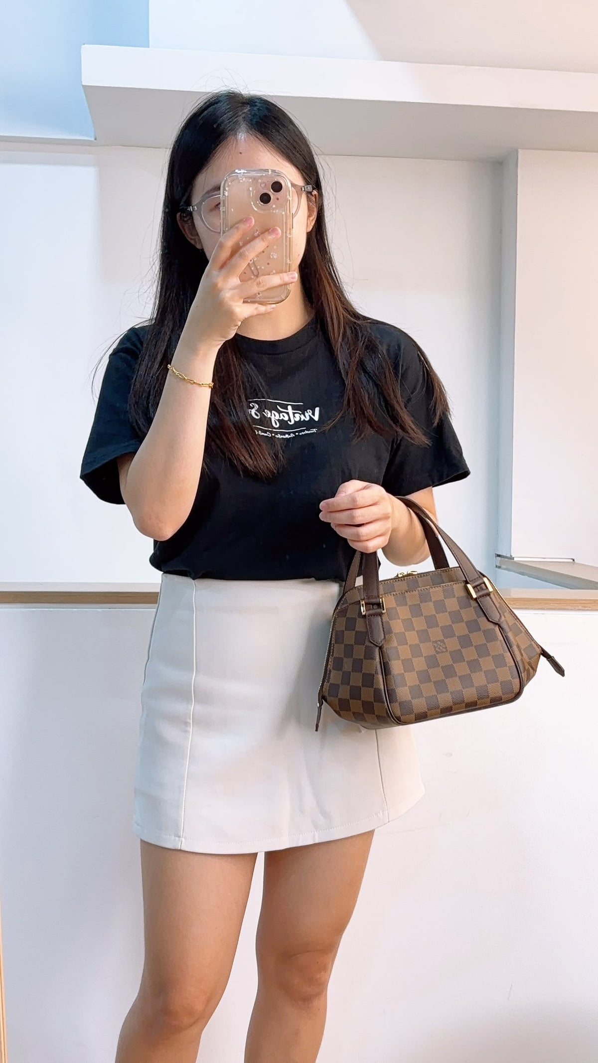 LV Damier Ebene Belem PM