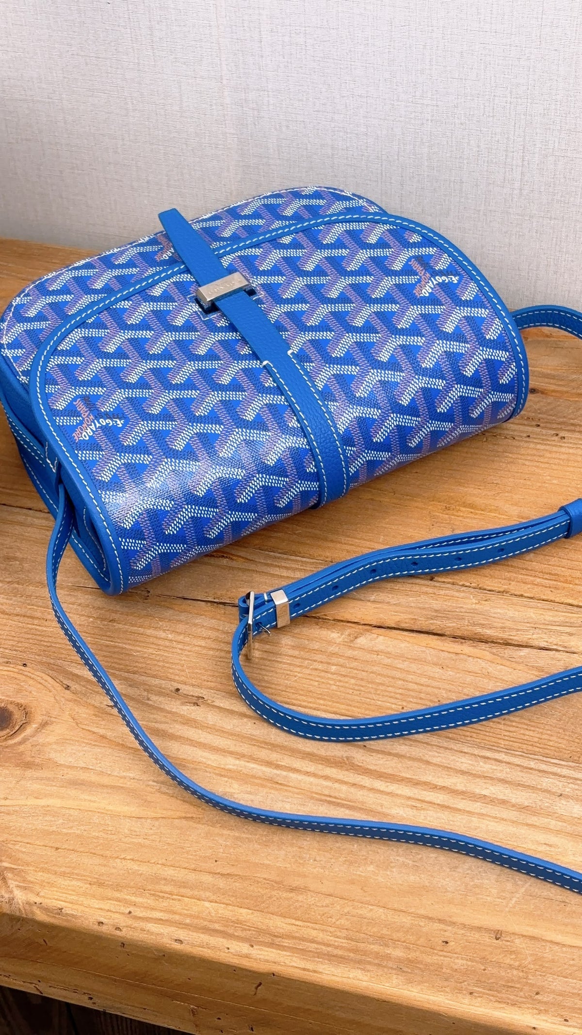 Goyard Blue Belvedere PM