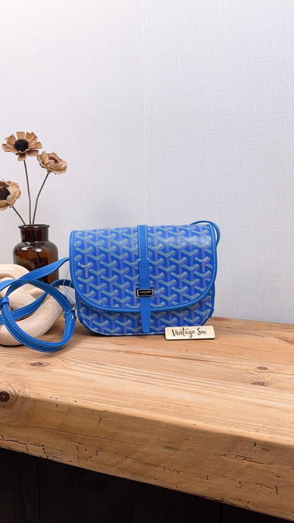 Goyard Blue Belvedere PM