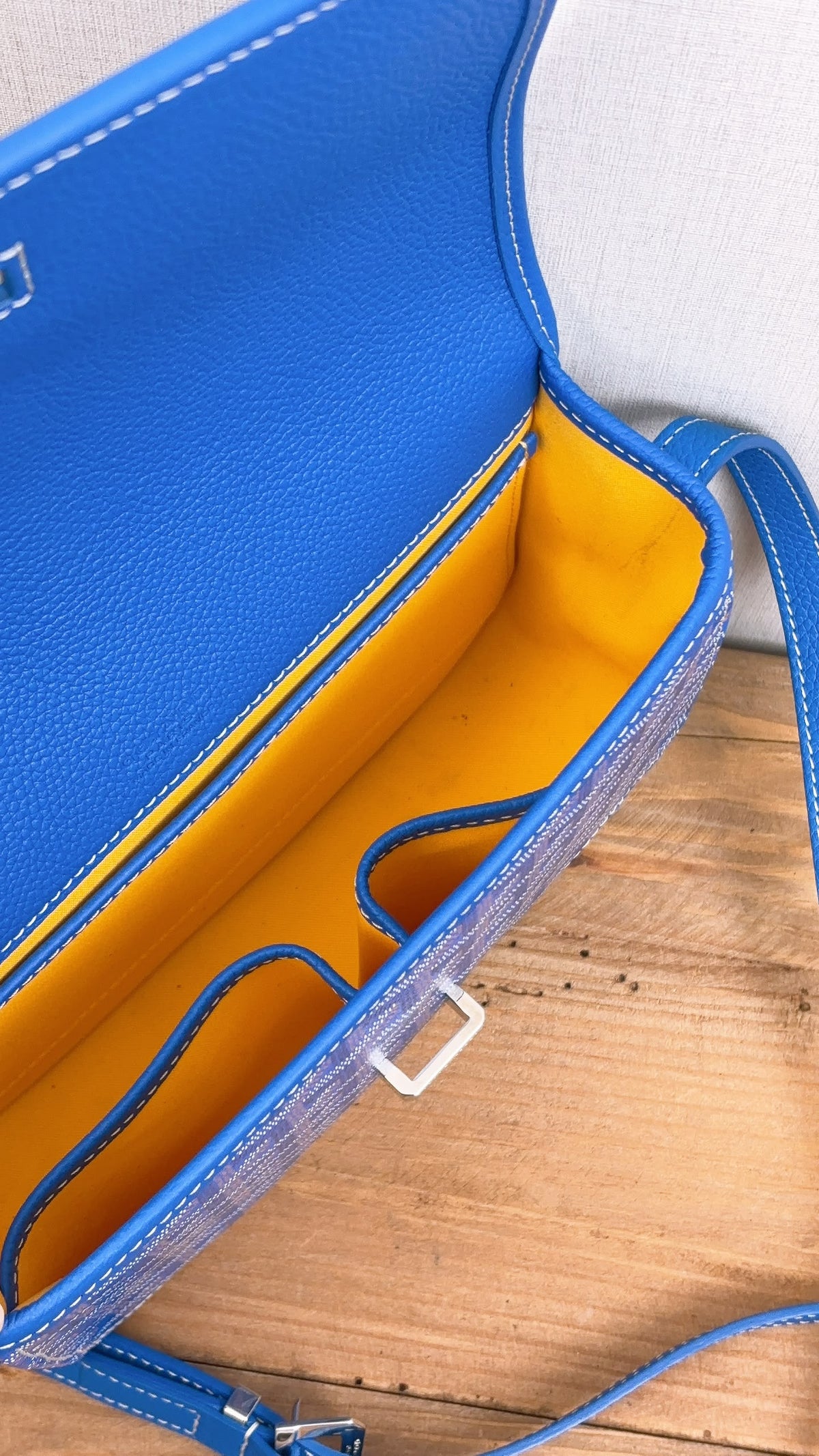 Goyard Blue Belvedere PM
