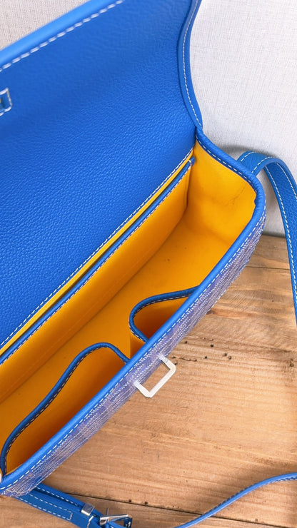 Goyard Blue Belvedere PM