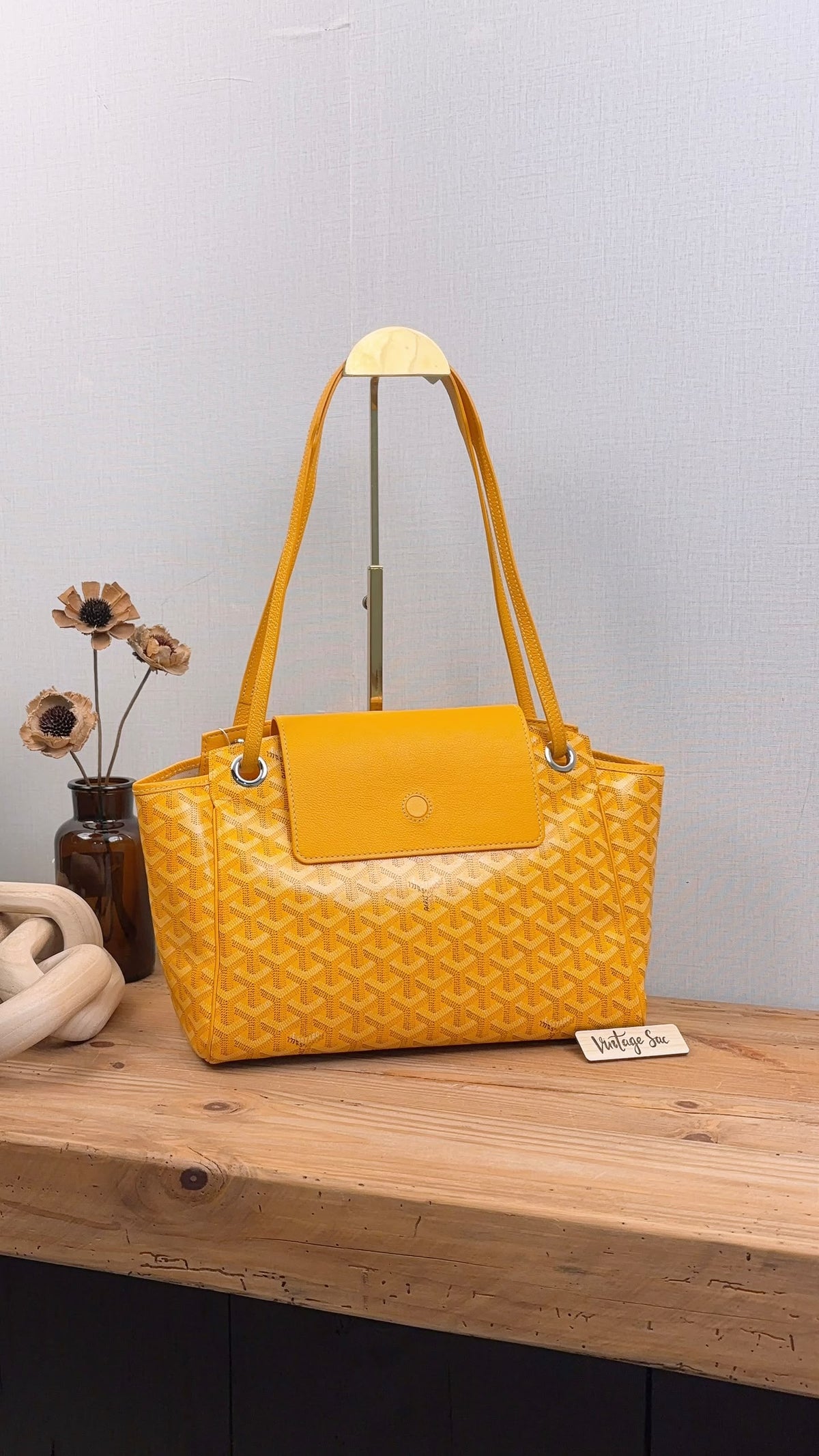 Goyard Yellow Rouette Souple Bag