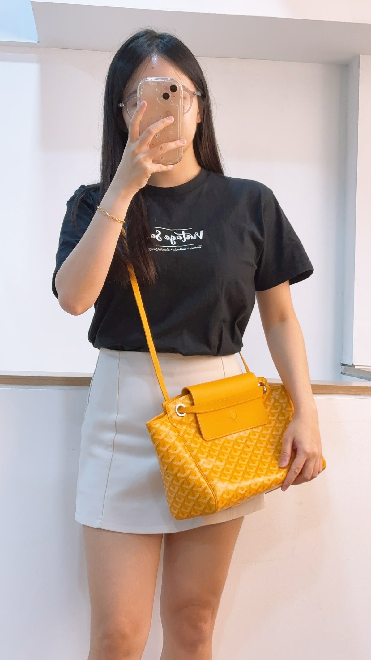 Goyard Yellow Rouette Souple Bag