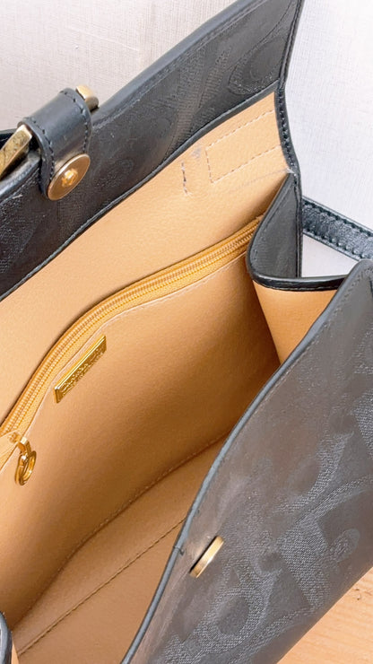 Dior Black Vintage Trotter Kelly Bag