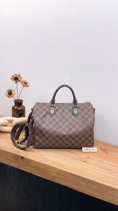 LV Damier Ebene Speedy 30 Bandouliere