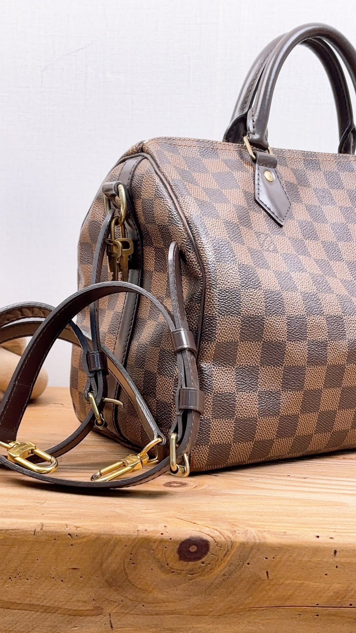 LV Damier Ebene Speedy 30 Bandouliere