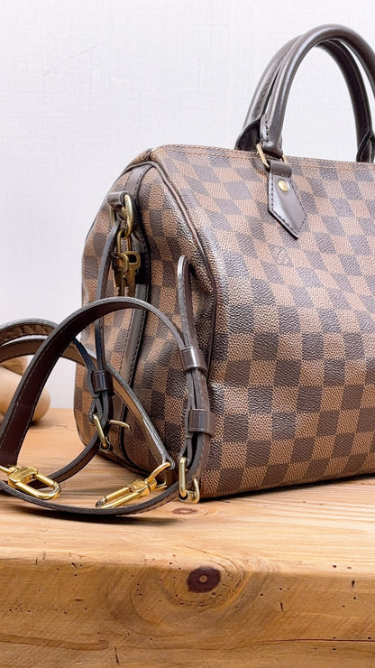 LV Damier Ebene Speedy 30 Bandouliere