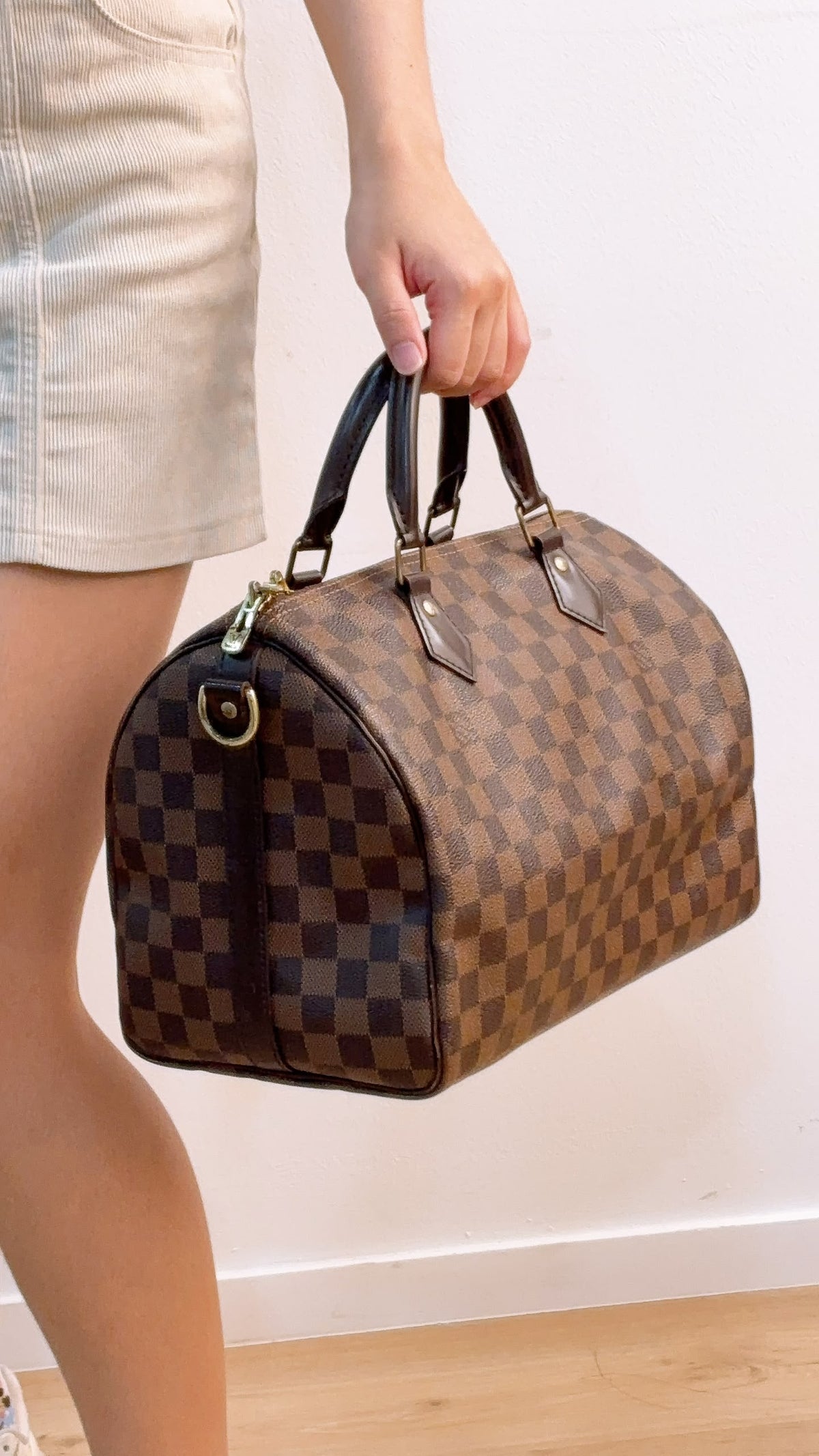 LV Damier Ebene Speedy 30 Bandouliere