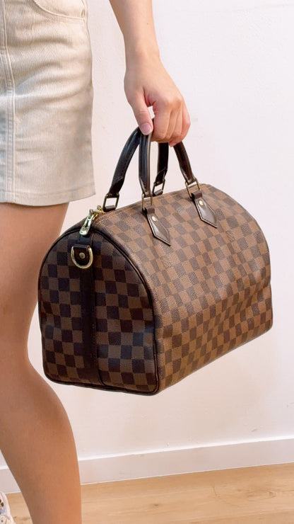 LV Damier Ebene Speedy 30 Bandouliere