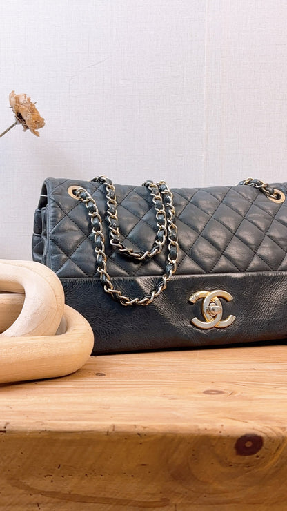 Chanel Black Calfskin Soft Elegance Flap (GHW)