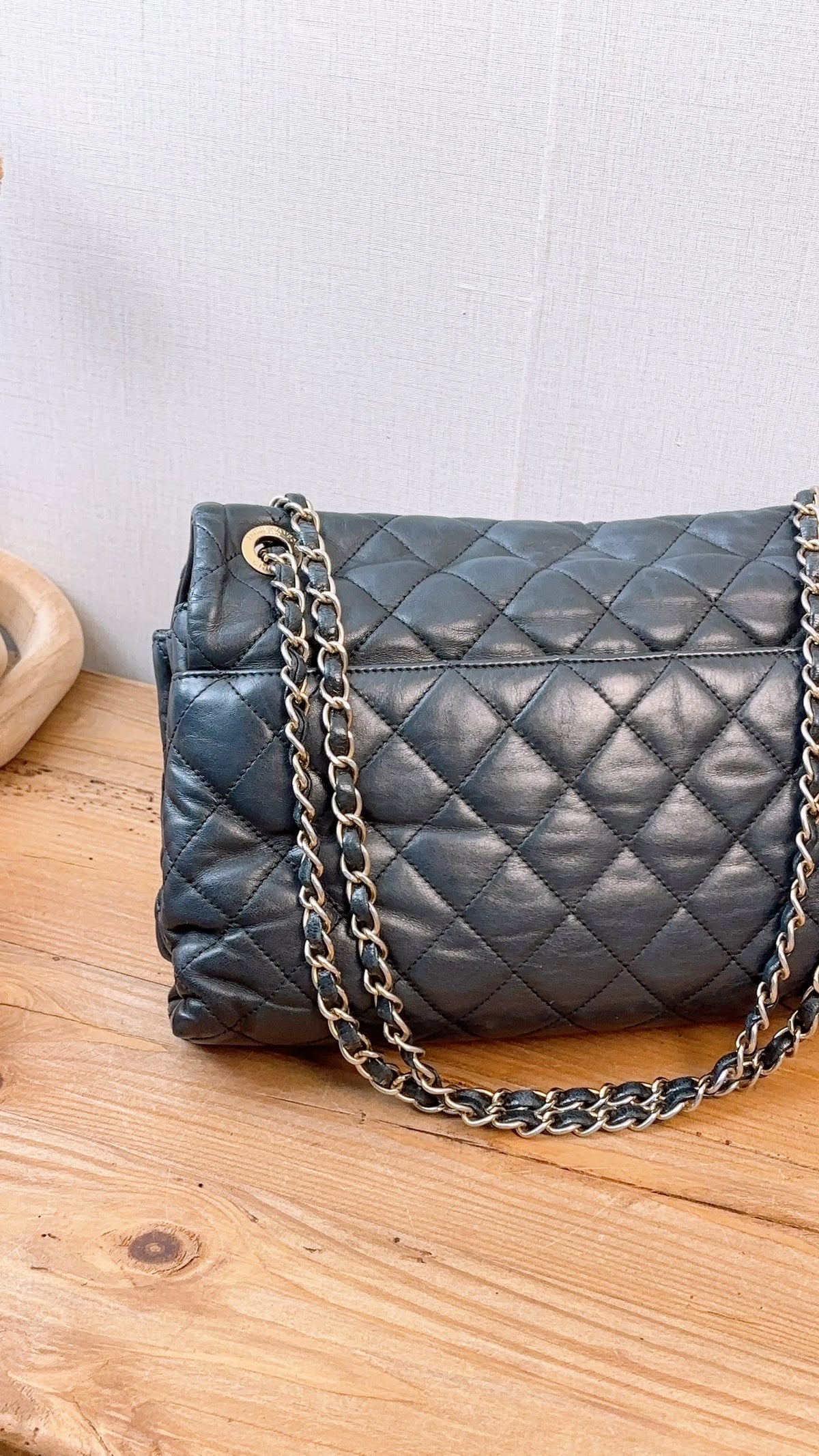 Chanel Black Calfskin Soft Elegance Flap (GHW)