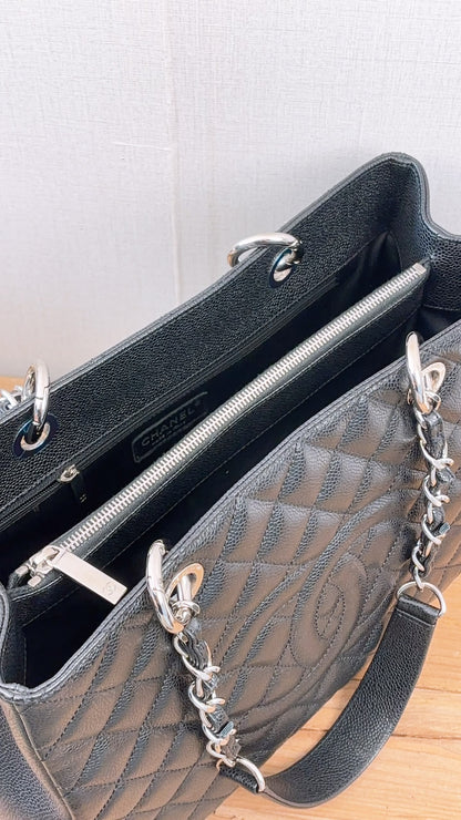 Chanel Black Caviar GST (SHW)