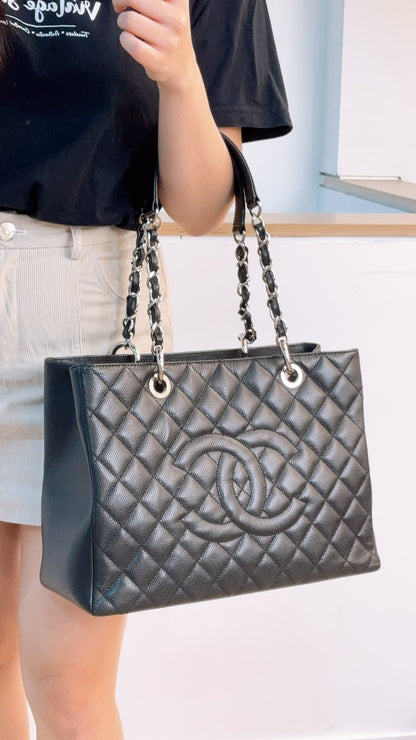 Chanel Black Caviar GST (SHW)
