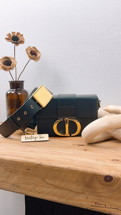 Dior Black Calfskin 30 Montaigne Box Bag (GHW)