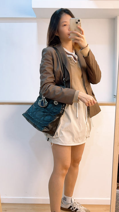 Dior Black Lambskin Granville Tote (SHW)