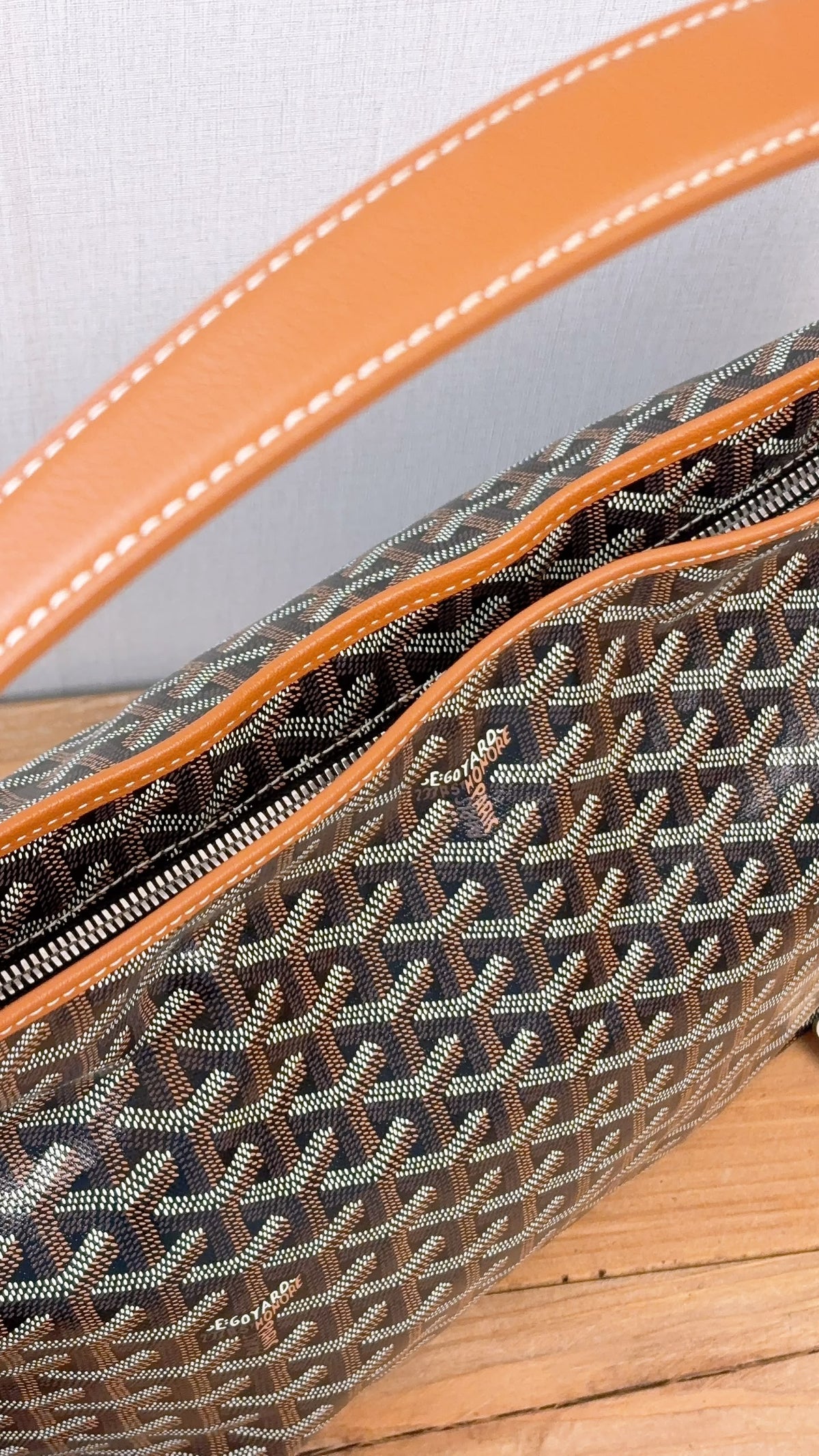 Goyard Black x Tan Boheme Hobo