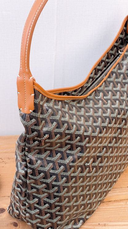Goyard Black x Tan Boheme Hobo