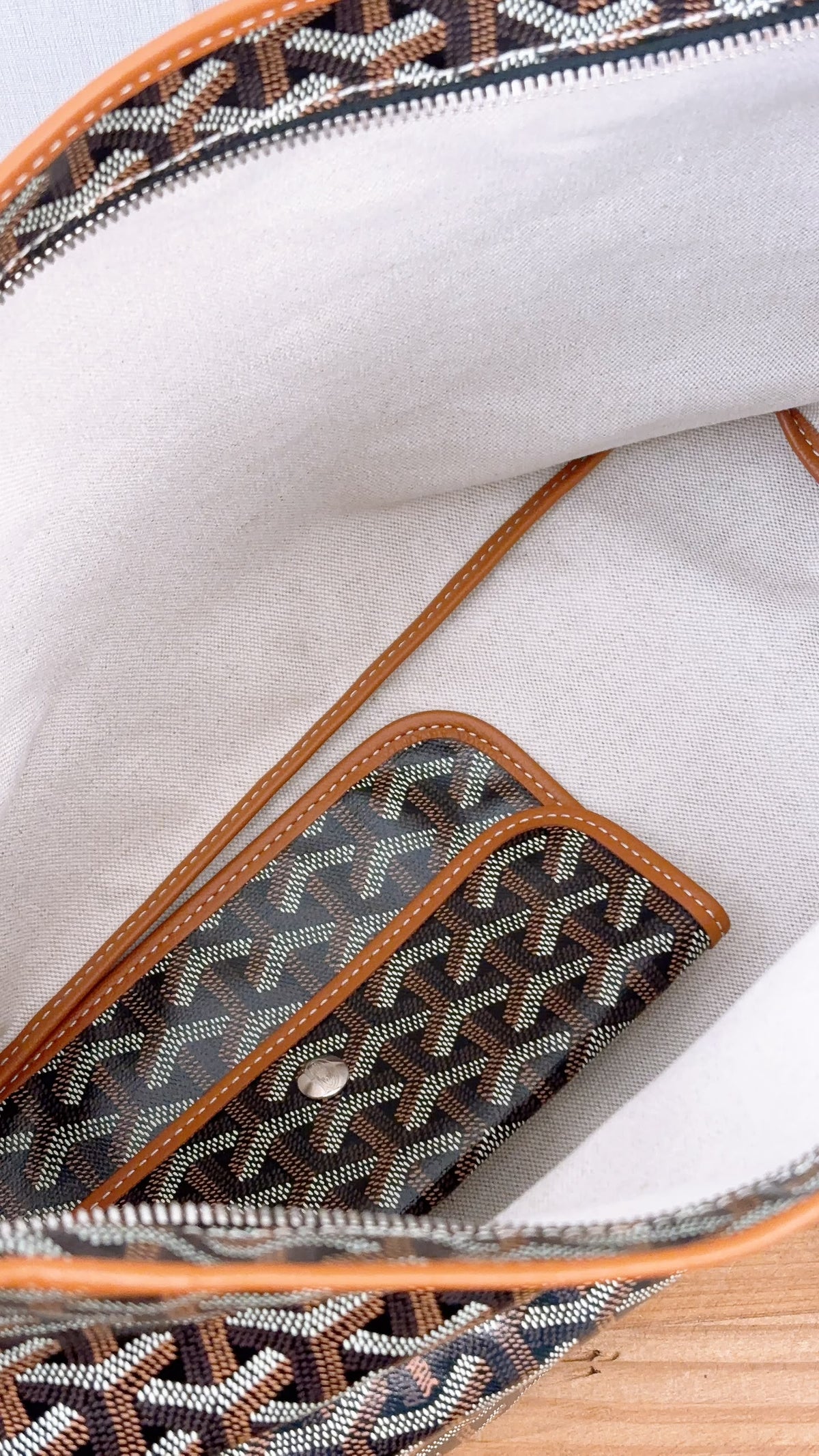 Goyard Black x Tan Boheme Hobo