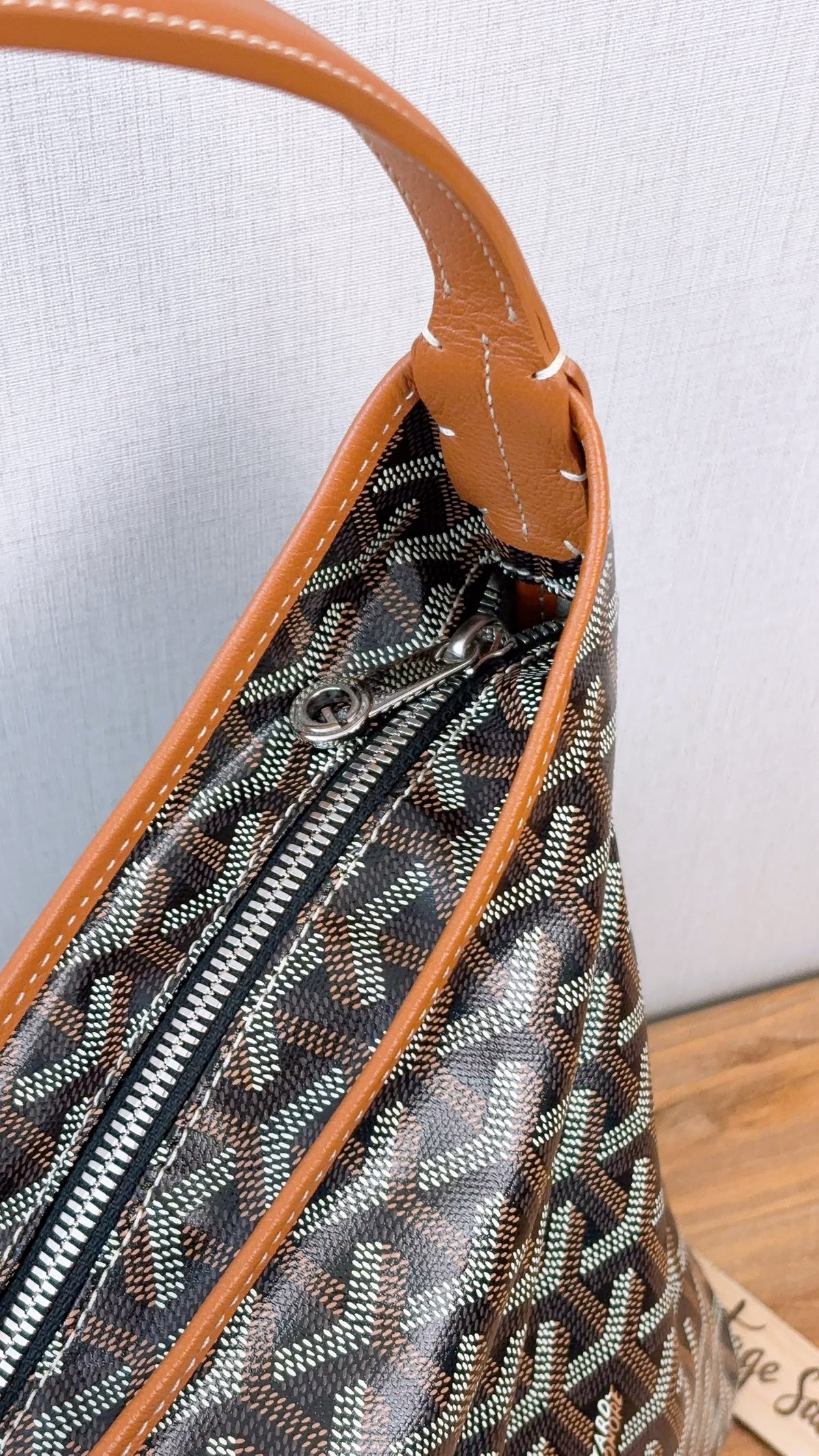Goyard Black x Tan Boheme Hobo