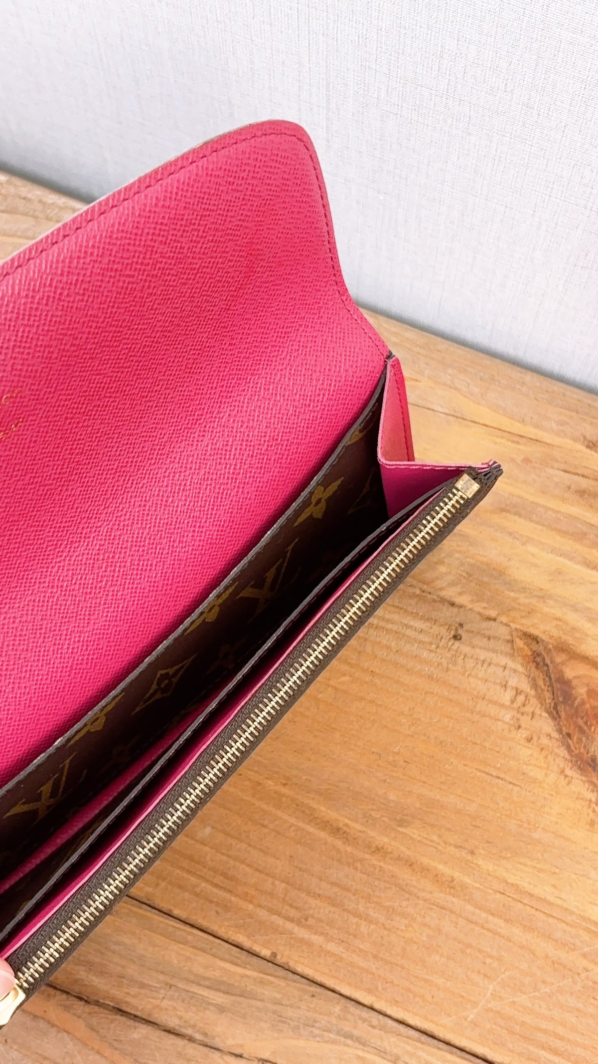 LV Monogram Bloom Flower Emilie Wallet
