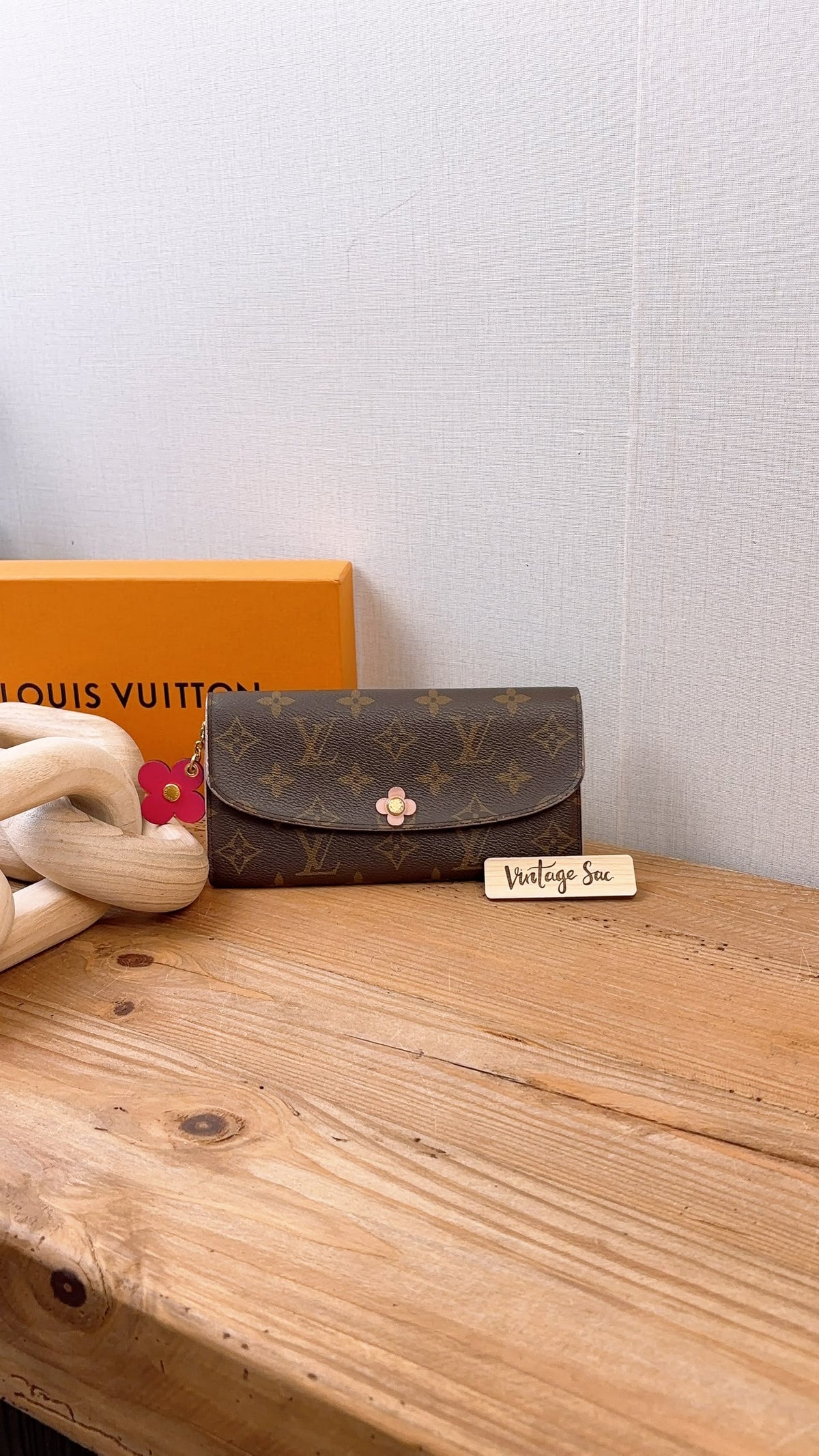 LV Monogram Bloom Flower Emilie Wallet