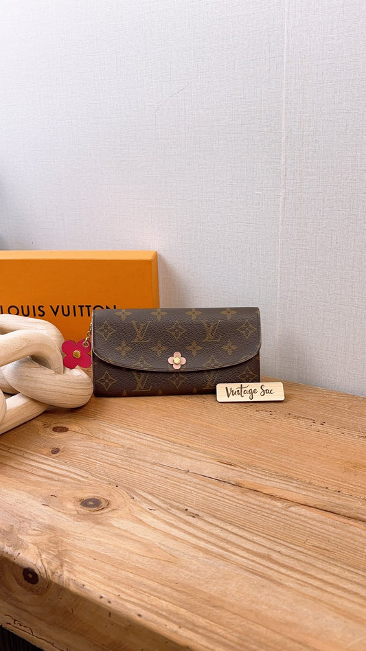 LV Monogram Bloom Flower Emilie Wallet
