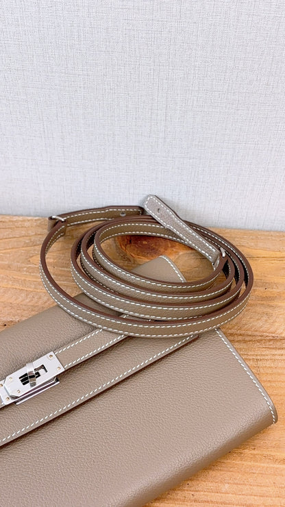 Hermes Etoupe Evercolor Kelly To Go (PHW)