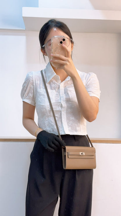 Hermes Etoupe Evercolor Kelly To Go (PHW)