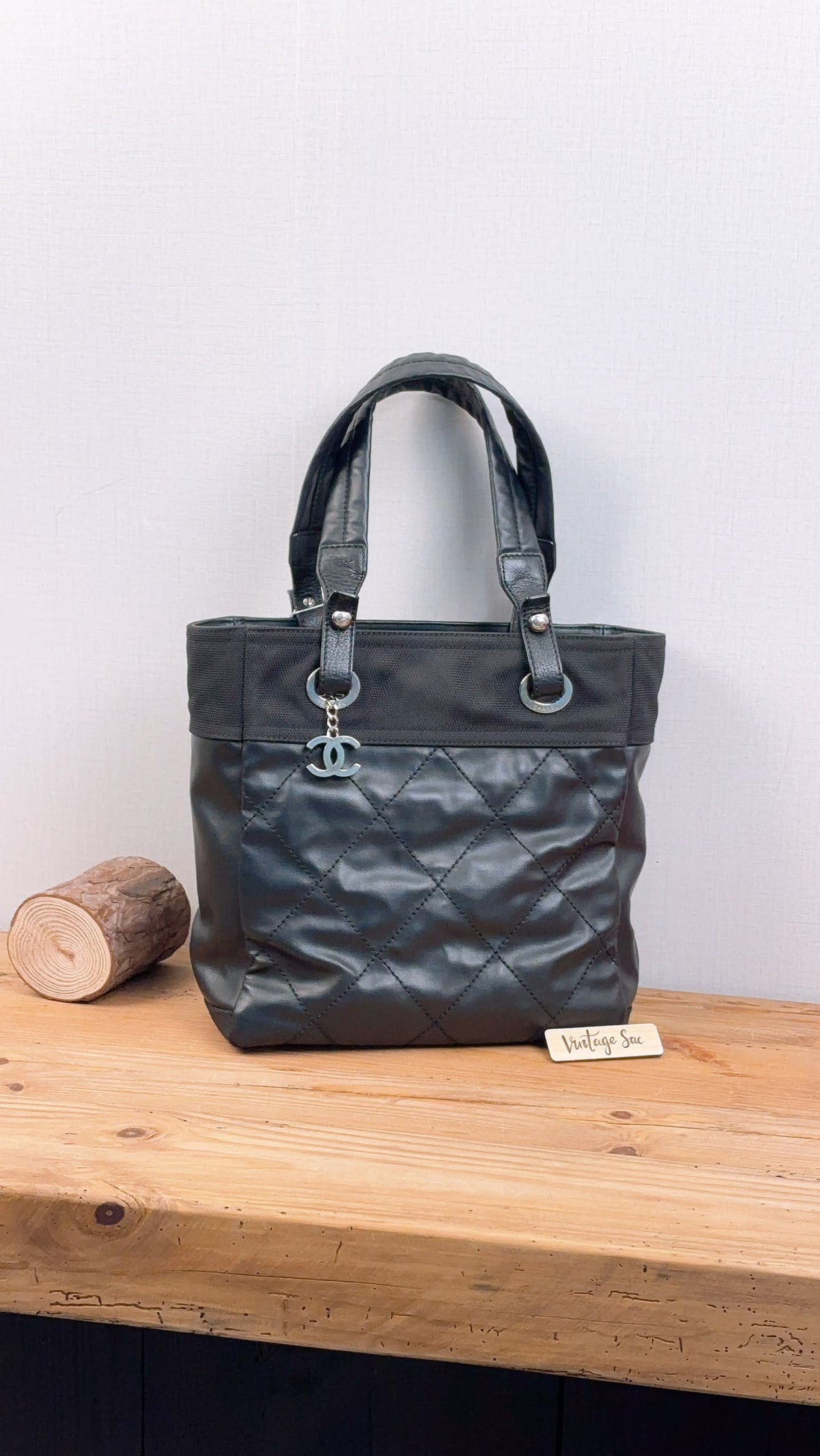 Chanel Black Small Biaritz Tote (SHW)