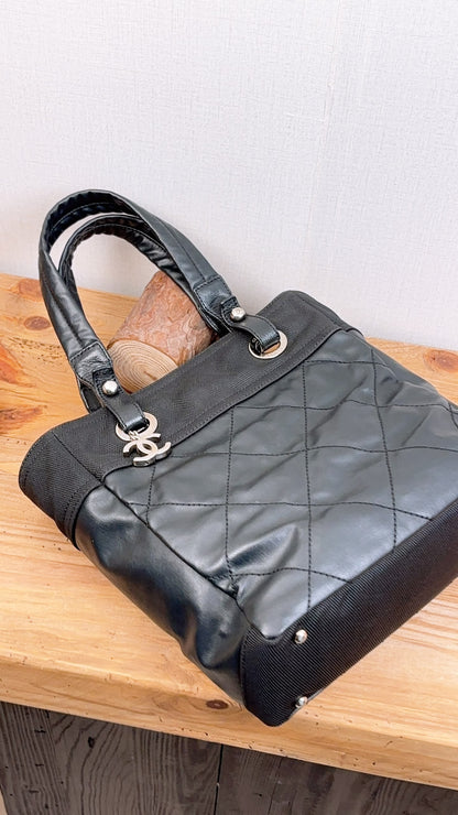 Chanel Black Small Biaritz Tote (SHW)