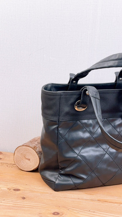 Chanel Black Small Biaritz Tote (SHW)