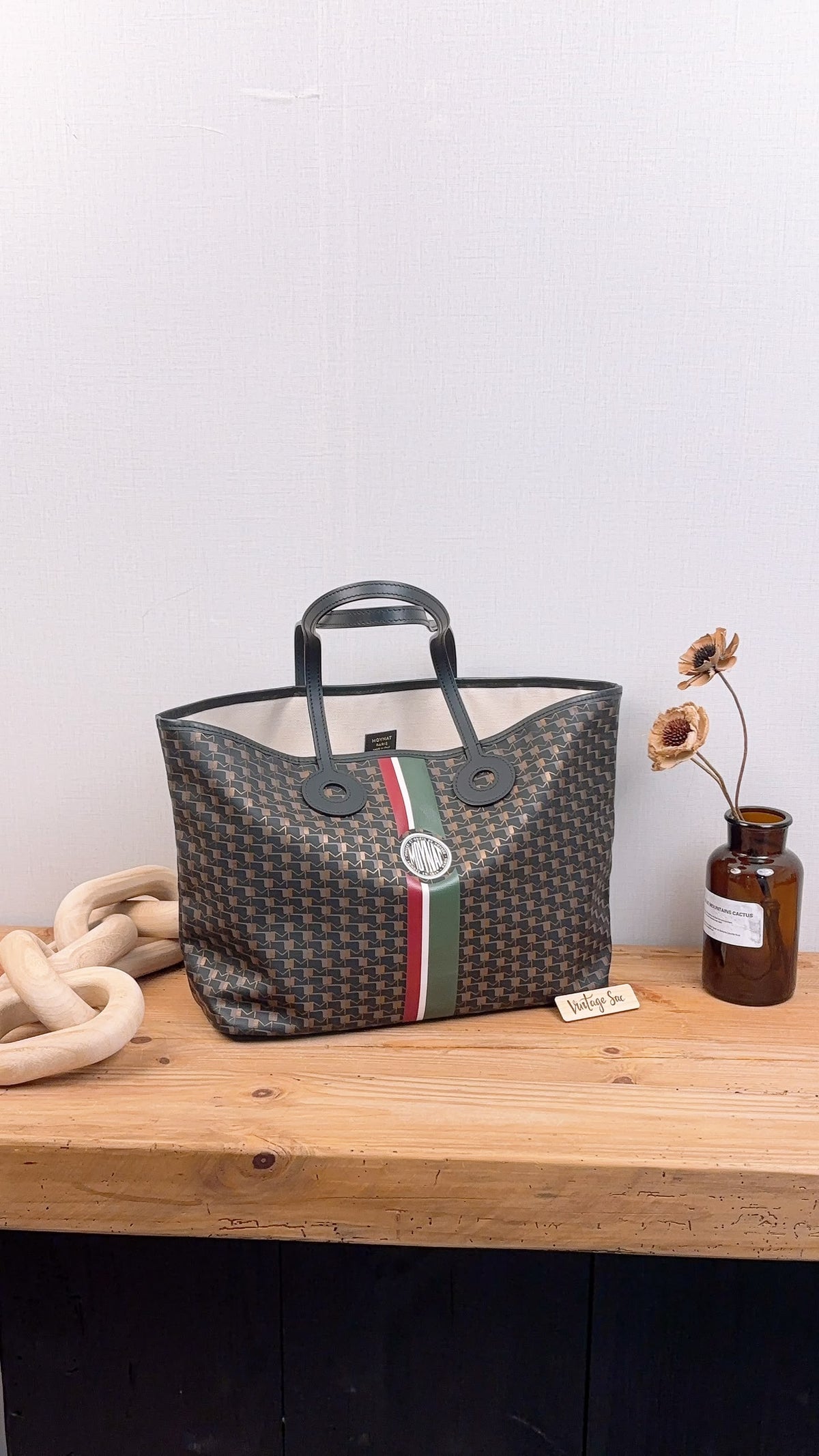 Moynat Bronze Oh! Ruban Tote MM