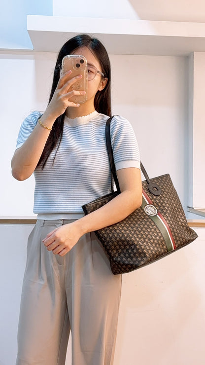 Moynat Bronze Oh! Ruban Tote MM