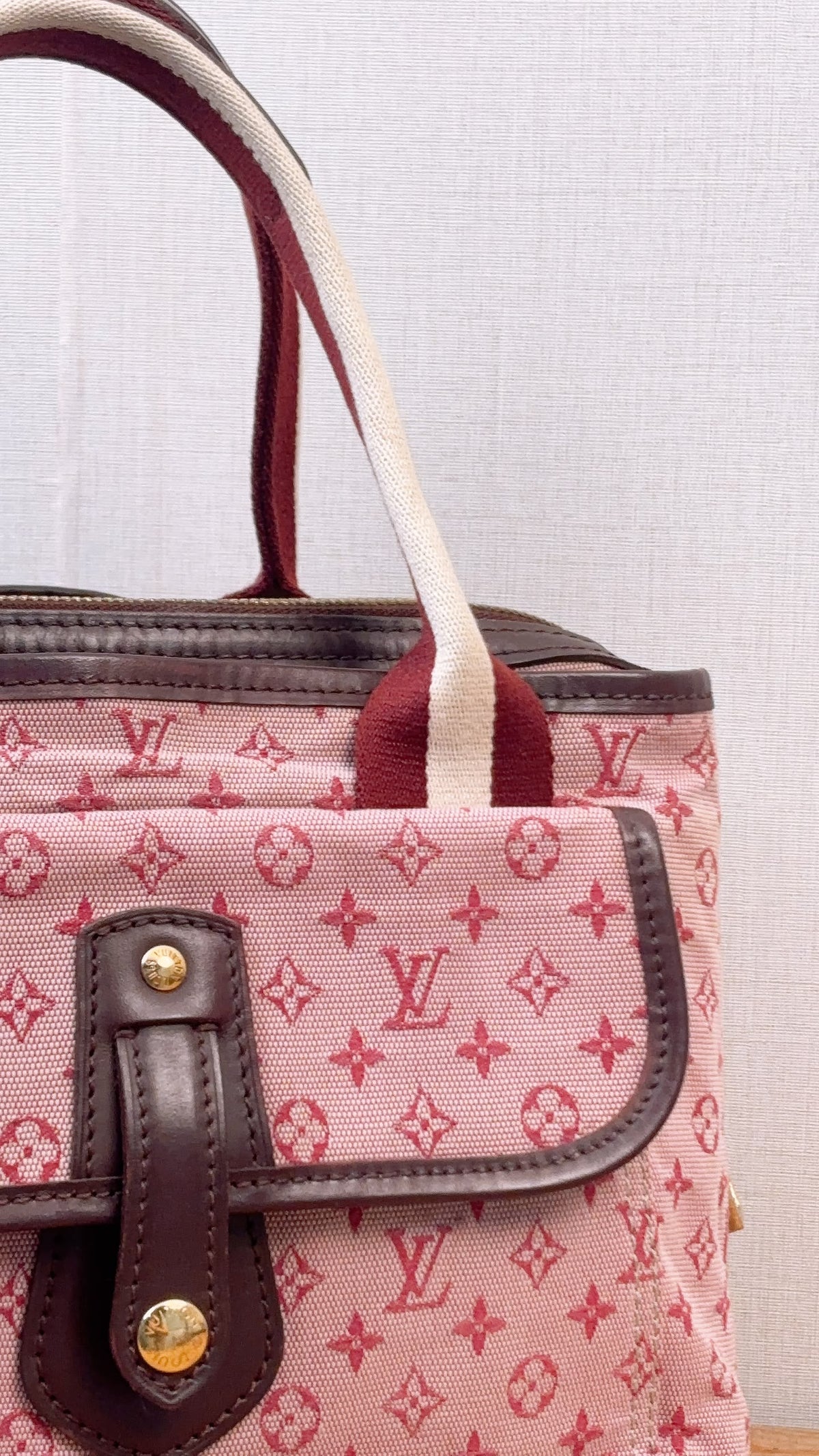 LV Cherry Minilin Canvas Mary Kate Bag