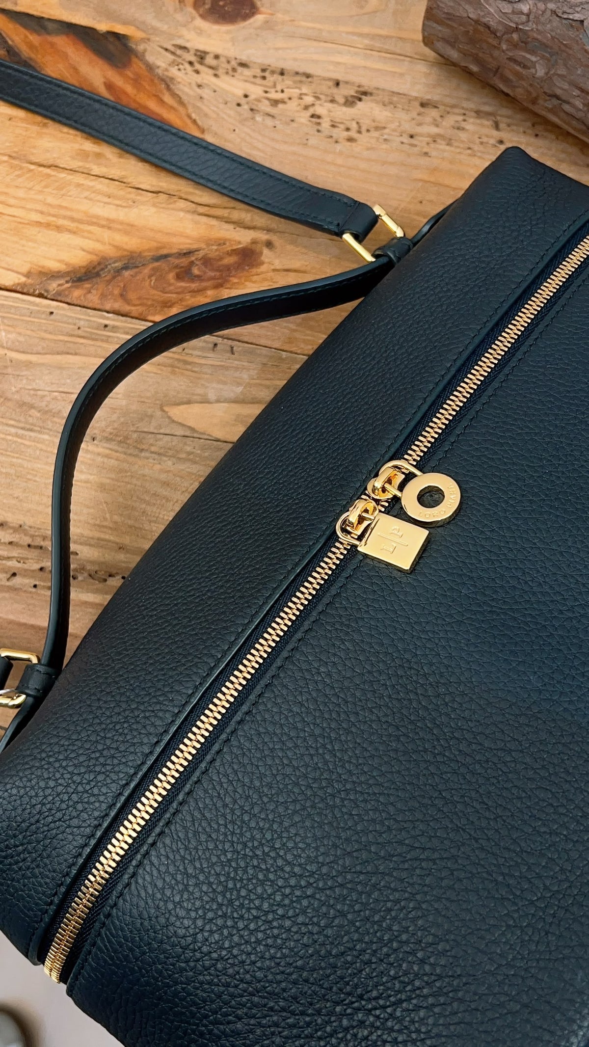 Loro Piana Navy Blue Grained Calfskin Extra Pocket L27 (GHW)