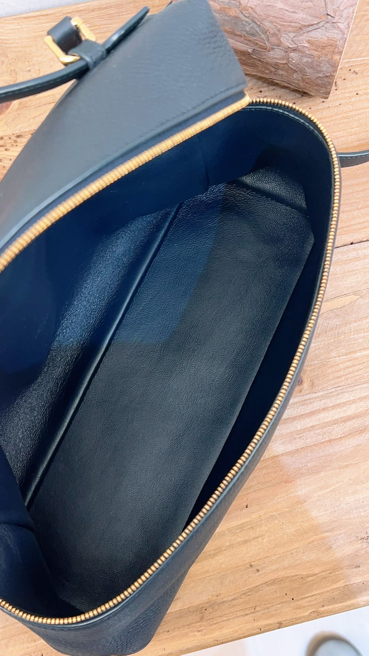 Loro Piana Navy Blue Grained Calfskin Extra Pocket L27 (GHW)