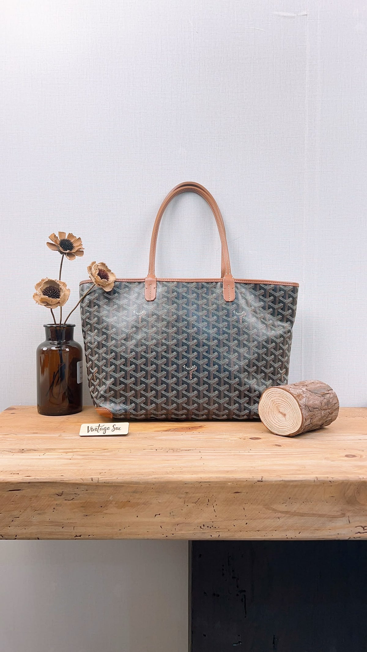Goyard Tan x Black Artois PM