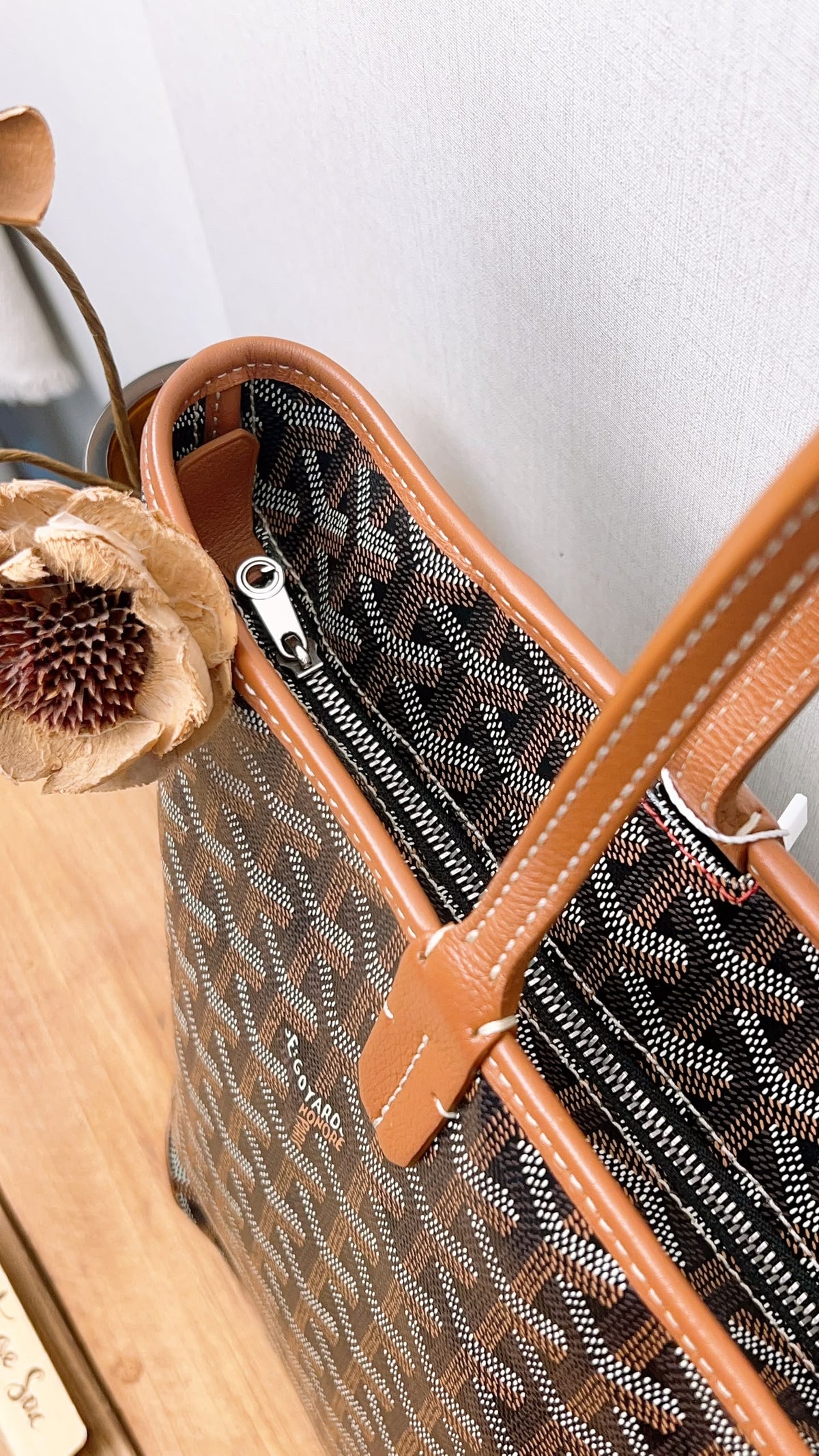 Goyard Tan x Black Artois PM