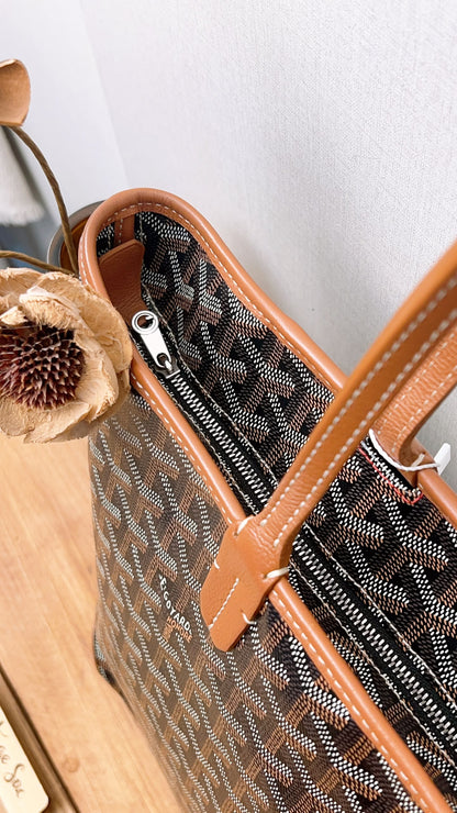 Goyard Tan x Black Artois PM