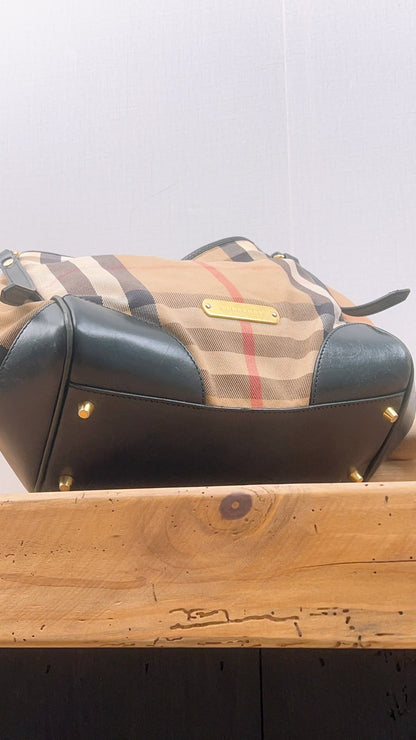 Burberry Black Bridge House Check Conterbury Tote
